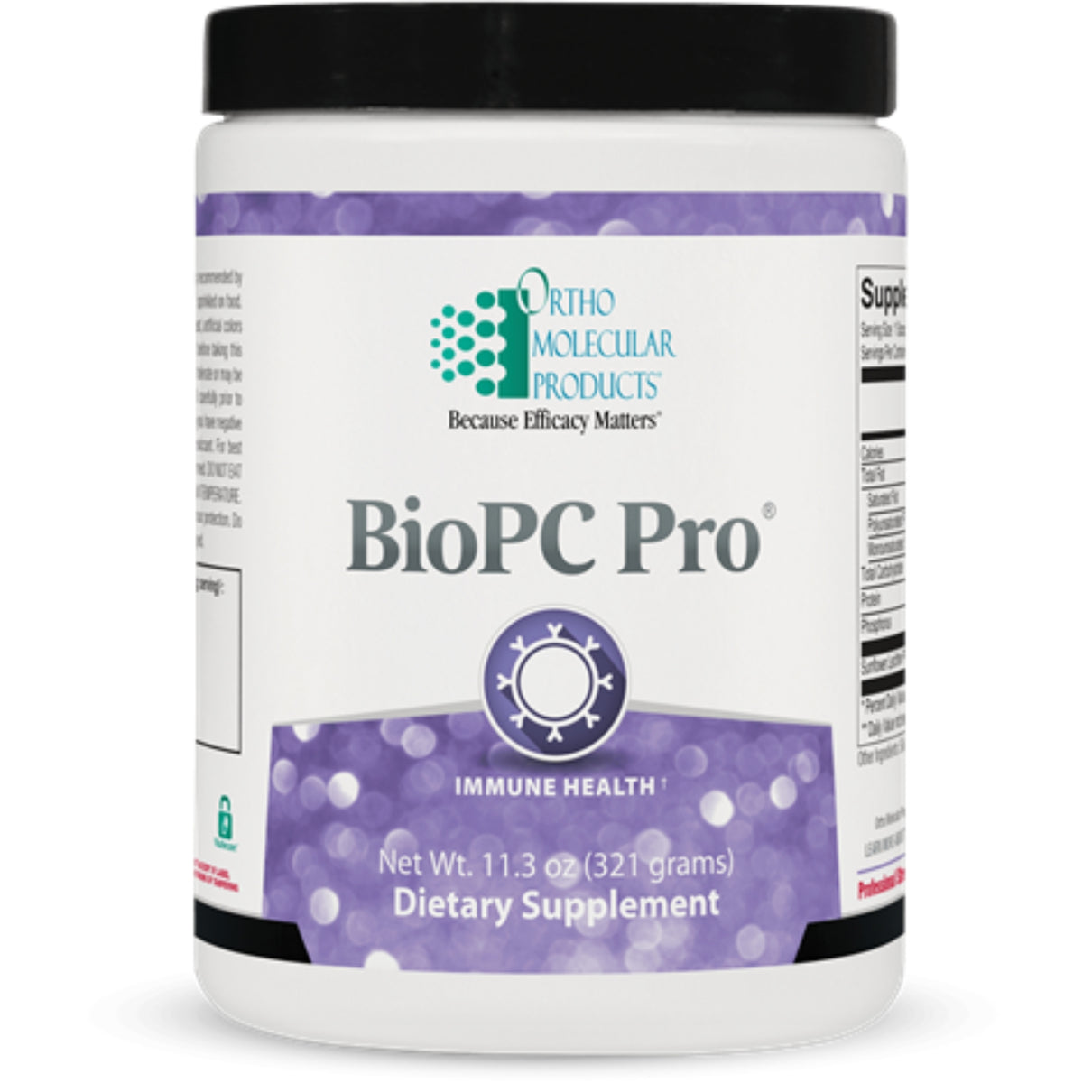 Ortho Molecular, BioPC Pro, 11.3 oz (321 grams) UPC 615033001735 | Hilife Vitamins
