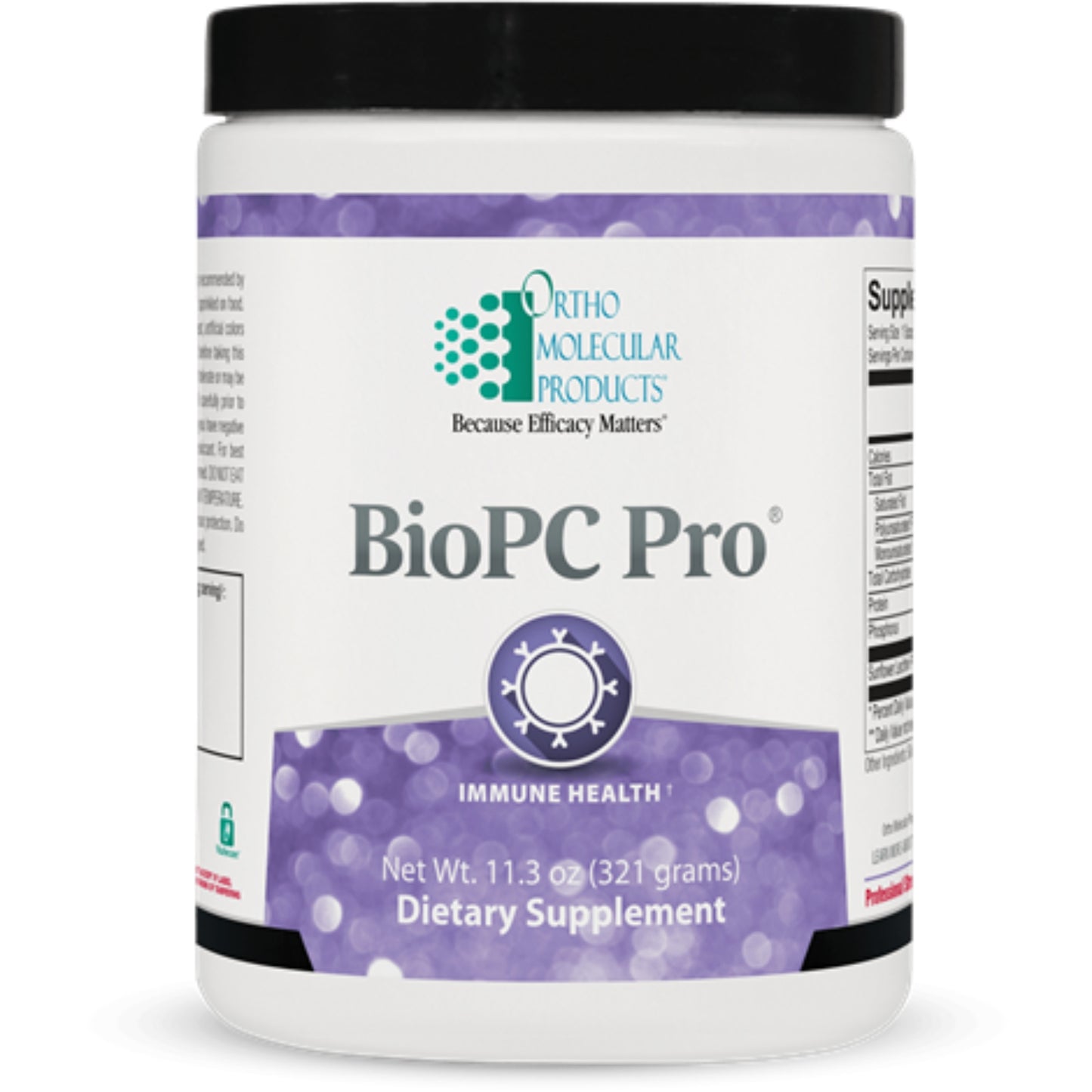 Ortho Molecular, BioPC Pro, 11.3 oz (321 grams) UPC 615033001735 | HiLife Vitamins