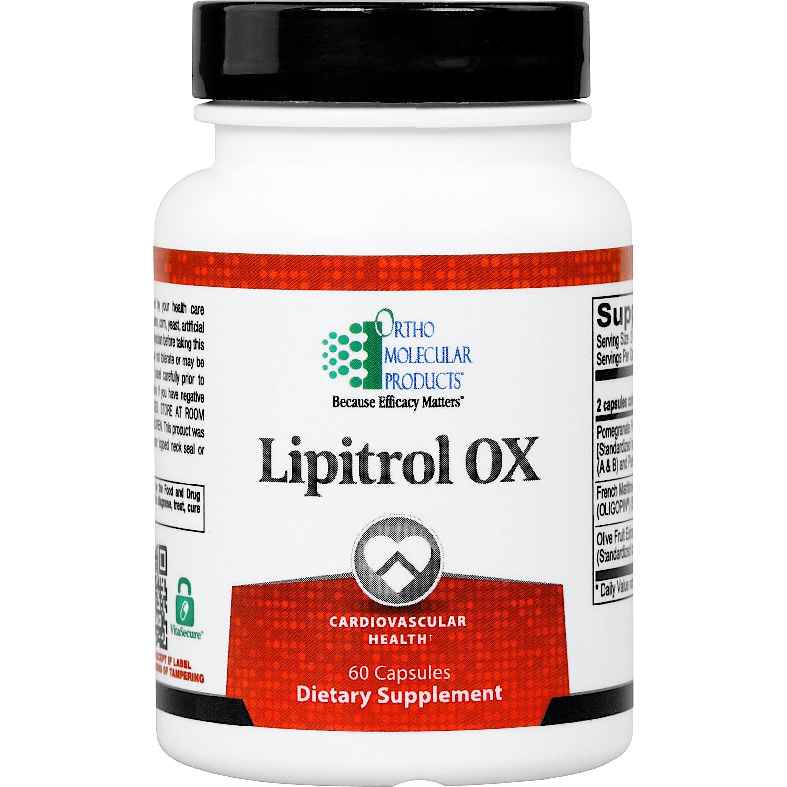 Ortho Molecular, Lipitrol OX, 60 Capsules UPC 615033001803 | HiLife Vitamins