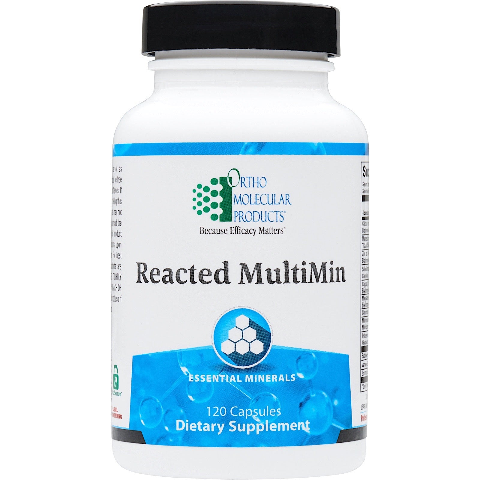 Ortho Molecular, Reacted MultiMin, 120 Capsules UPC 615033002497 | HiLife Vitamins