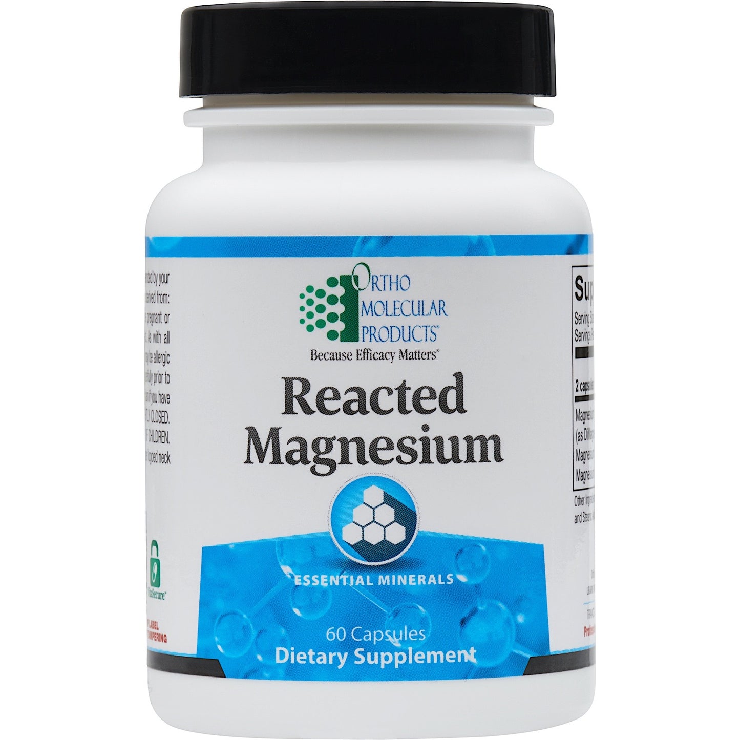 Ortho Molecular, REACTED MAGNESIUM, 60 Capsules UPC 615033002503 | HiLife Vitamins