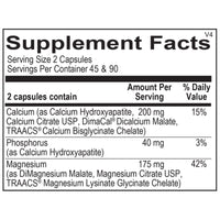 Ortho Molecular, Reacted Cal-Mag, 90 Capsules UPC 615033002527 | Hilife Vitamins