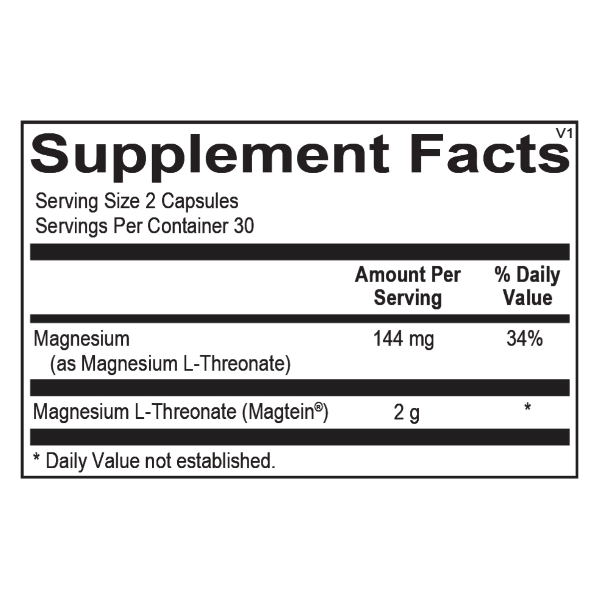 Ortho Molecular, Mag Threonate, 60 Capsules UPC 615033002626 | HiLife Vitamins