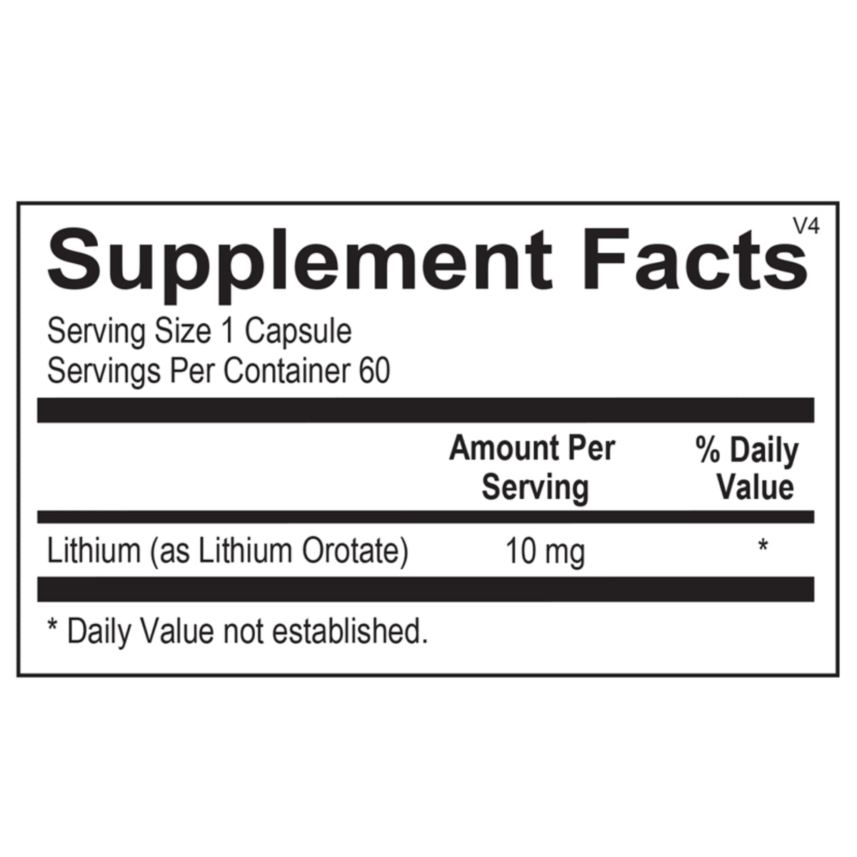 Ortho Molecular, Lithium Orotate, 60 Capsules UPC 615033002701 | Hilife Vitamins