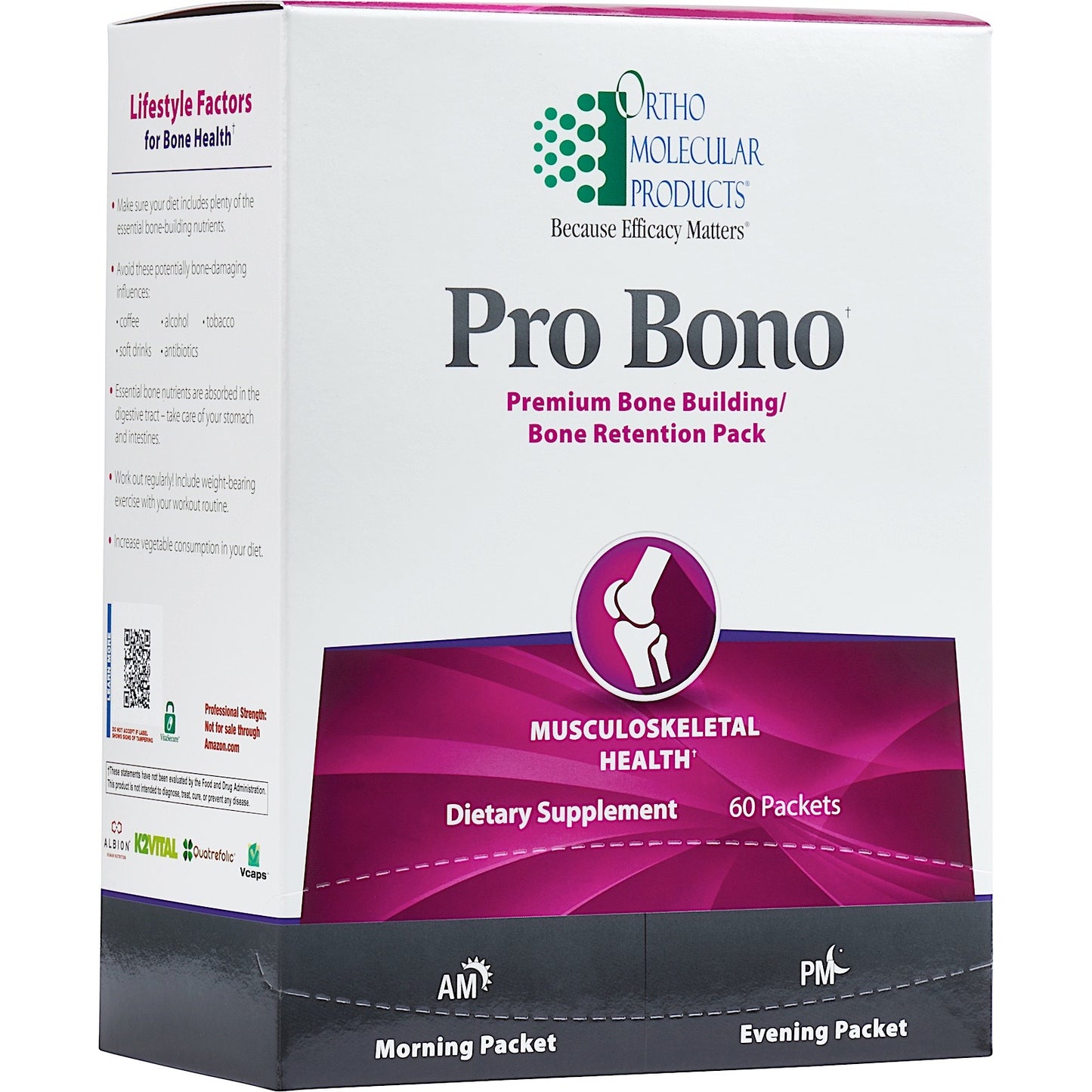 Ortho Molecular, PRO BONO, 60 Capsules UPC 615033003500 | HiLife Vitamins