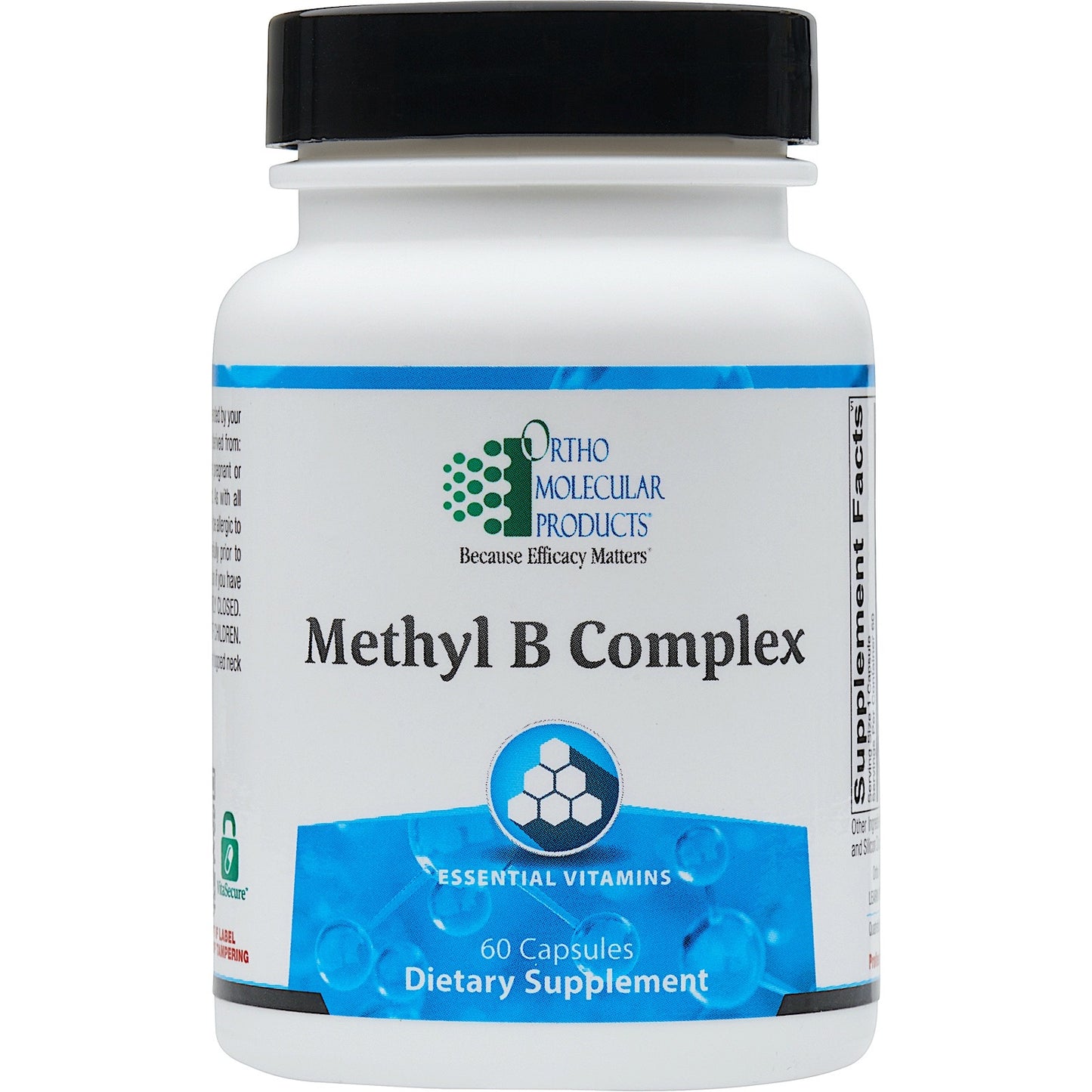 Ortho Molecular, Methyl B Complex, 60 Capsules UPC 615033003609 | HiLife Vitamins
