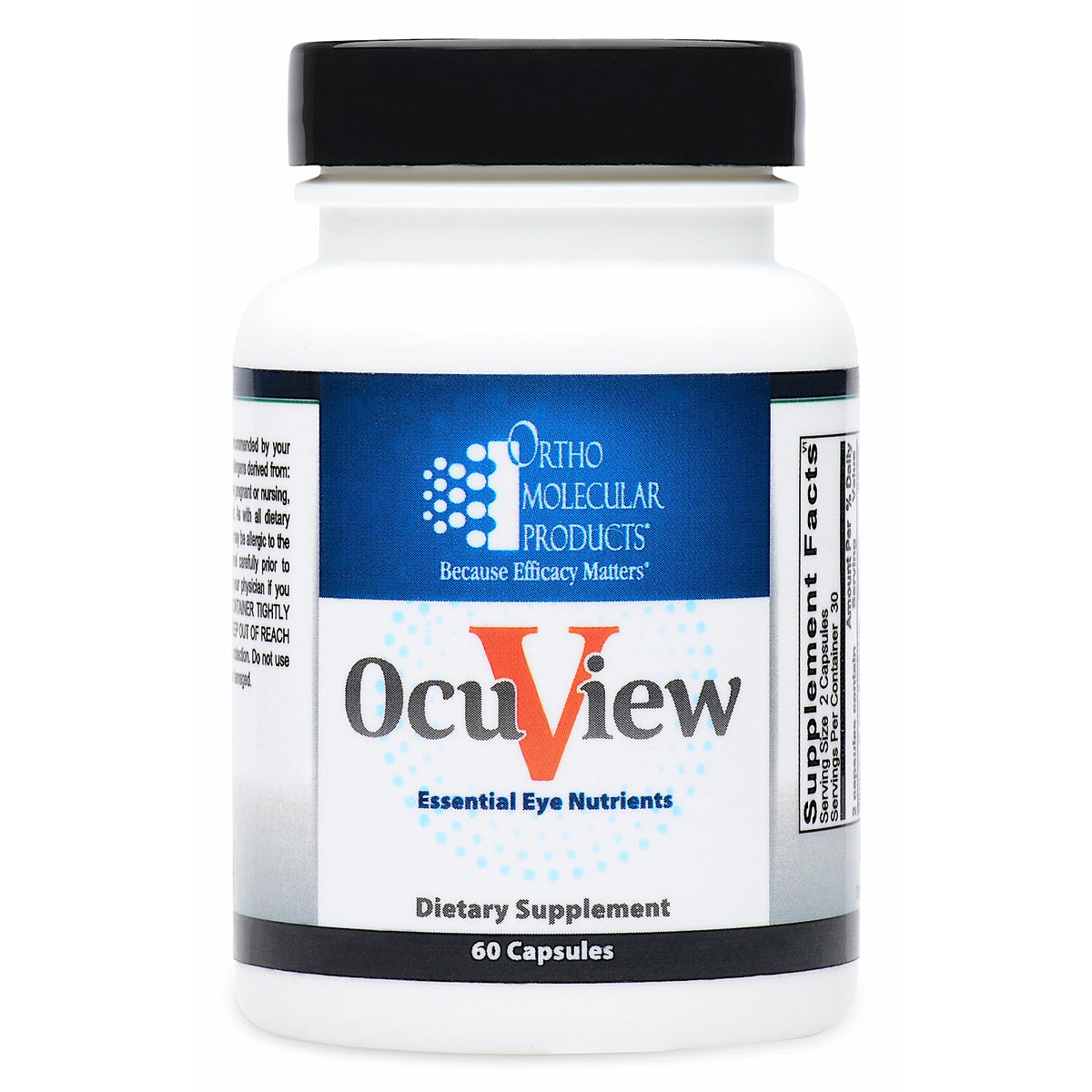 Ortho Molecular, OcuView, 60 Capsules UPC 615033003722 | Hilife Vitamins