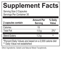 Ortho Molecular, Plant Sterols, 60 Capsules UPC 615033004293 | HiLife Vitamins