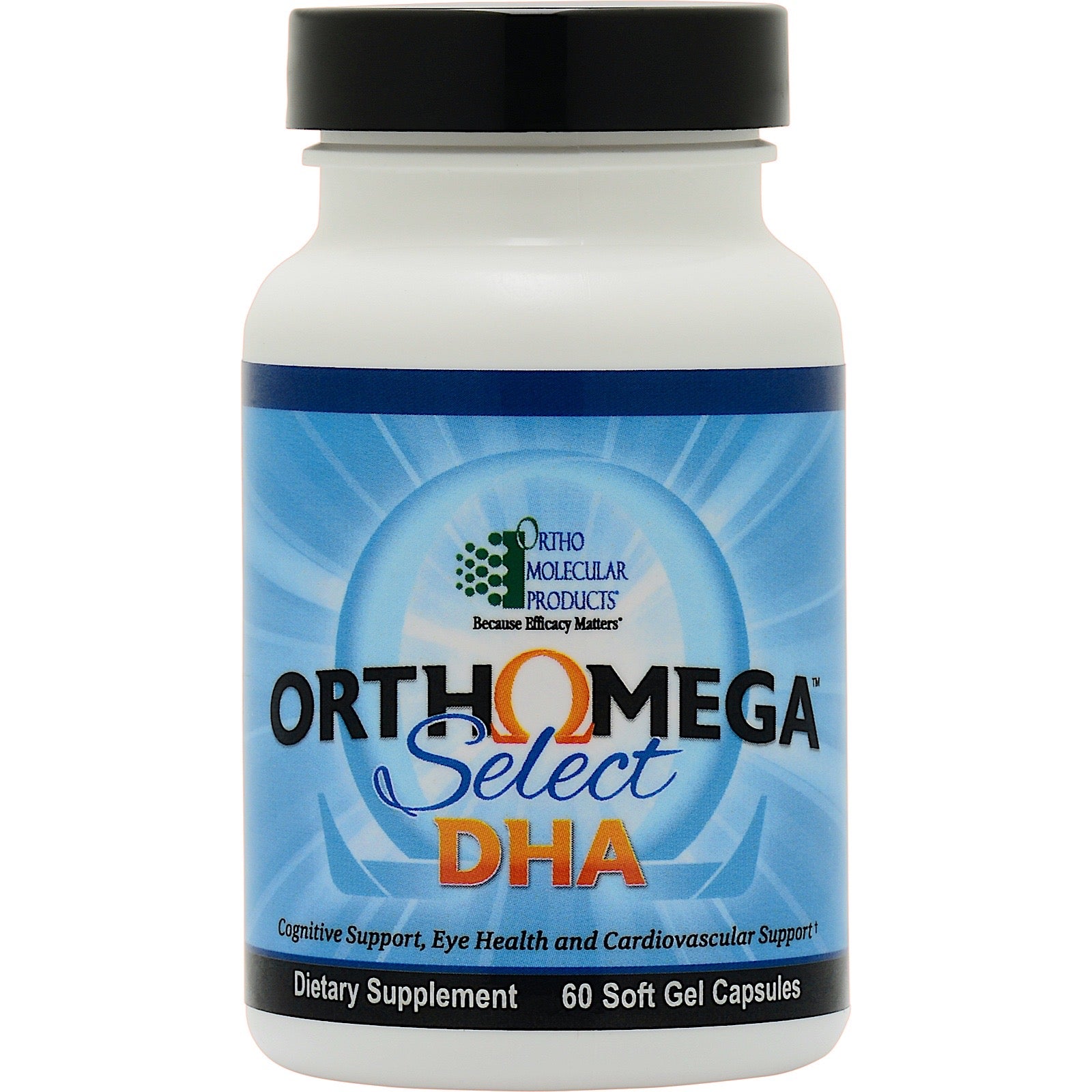 Ortho Molecular, ORTHOMEGA SELECT DHA, 60 Capsules UPC 615033004491 | HiLife Vitamins