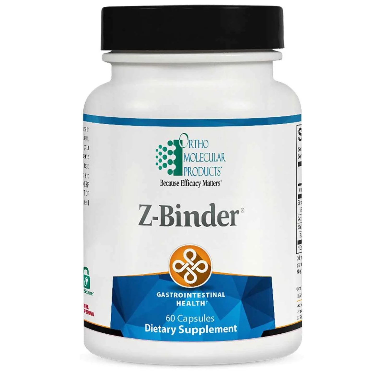 Ortho Molecular, Z-Binder, 60 Capsules UPC 615033004828 | Hilife Vitamins