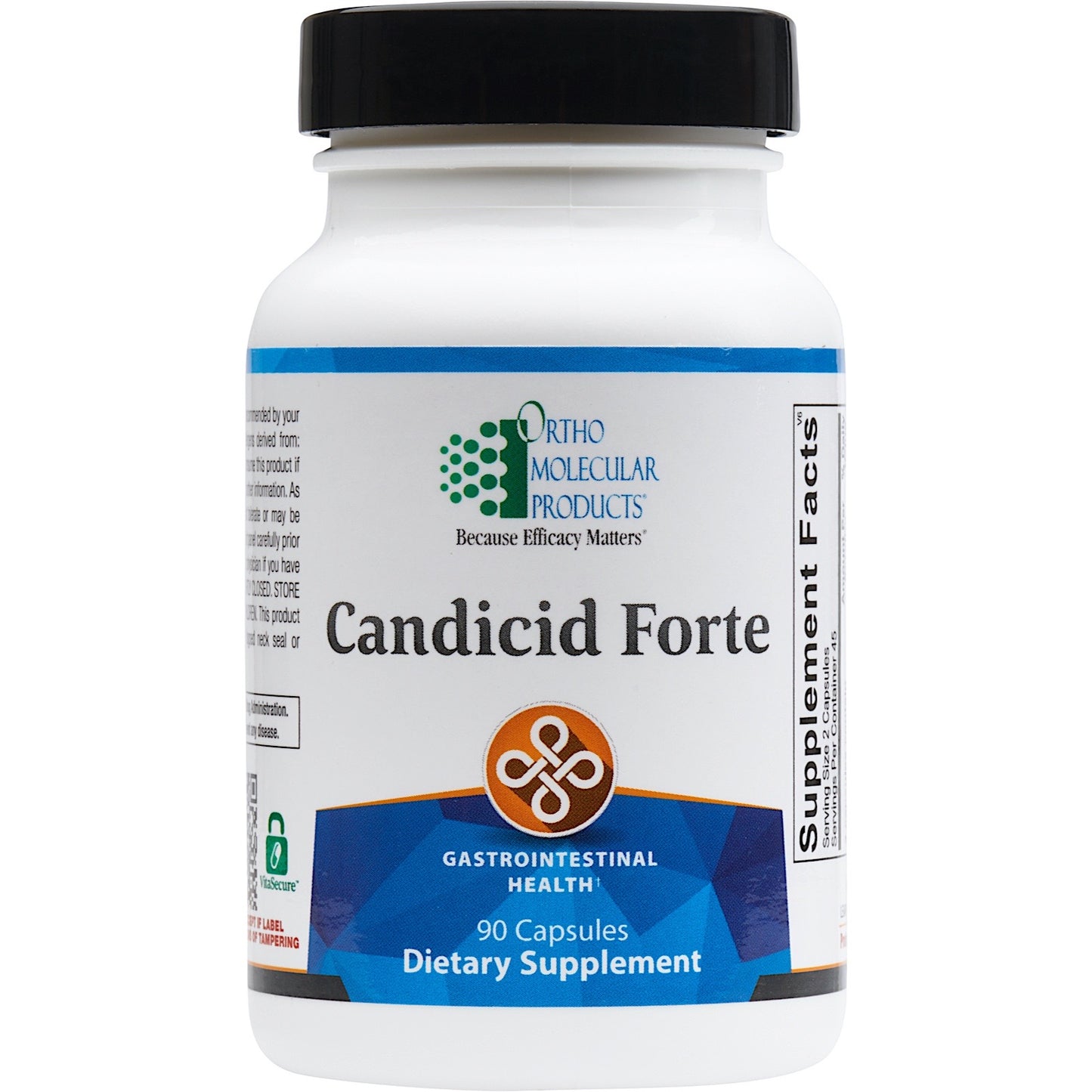 Ortho Molecular, Candicid Forte, 90 Capsules UPC 615033005108 | HiLife Vitamins