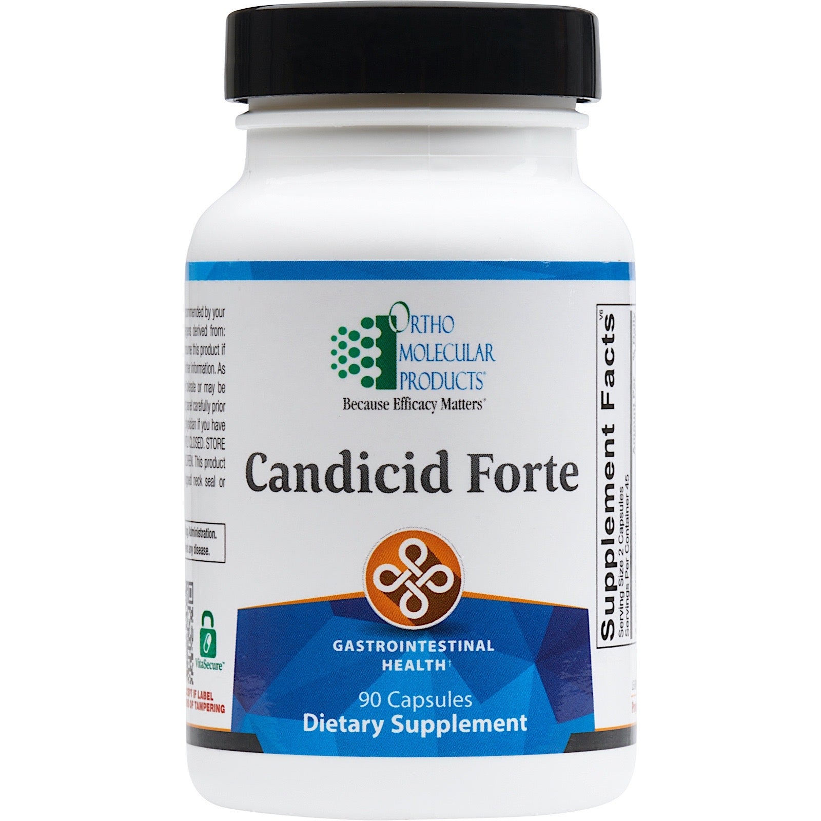 Ortho Molecular, Candicid Forte, 90 Capsules UPC 615033005108 | HiLife Vitamins