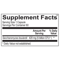 Ortho Molecular, Saccharomyces boulardii, 60 Capsules UPC 615033005290 | Hilife Vitamins