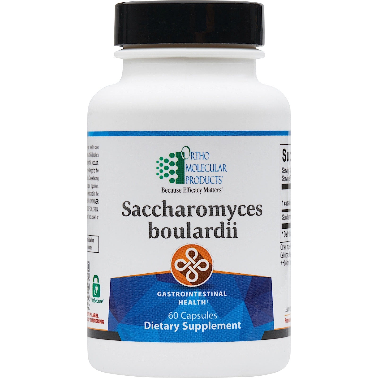 Ortho Molecular, Saccharomyces boulardii, 60 Capsules UPC 615033005290 | HiLife Vitamins