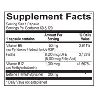 Ortho Molecular, Cardio B, 60 Capsules UPC 615033005467 | Hilife Vitamins