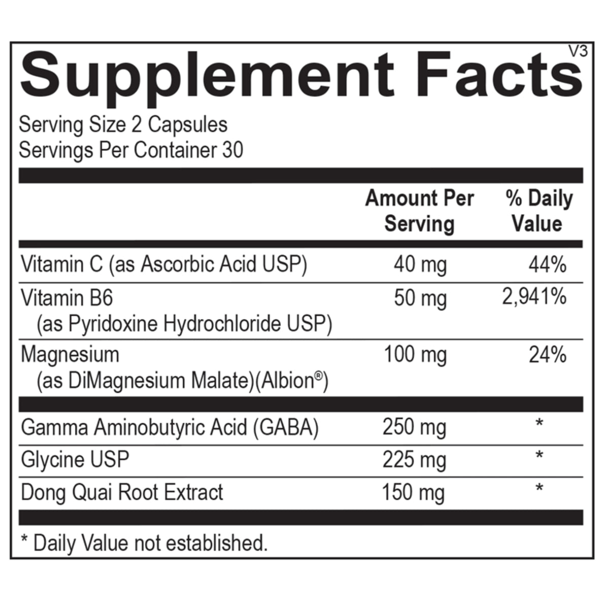 Ortho Molecular, GABAnol, 60 Capsules UPC 615033005559 | Hilife Vitamins
