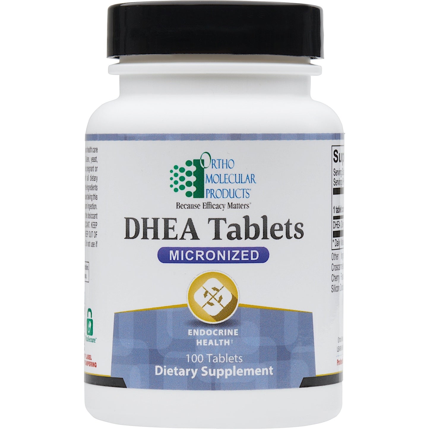 Ortho Molecular, Dhea 5 mg, 100 Tablets UPC 615033005900 | HiLife Vitamins