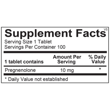 Ortho Molecular, Pregnenolone, 100 Capsules UPC 615033005917 | Hilife Vitamins