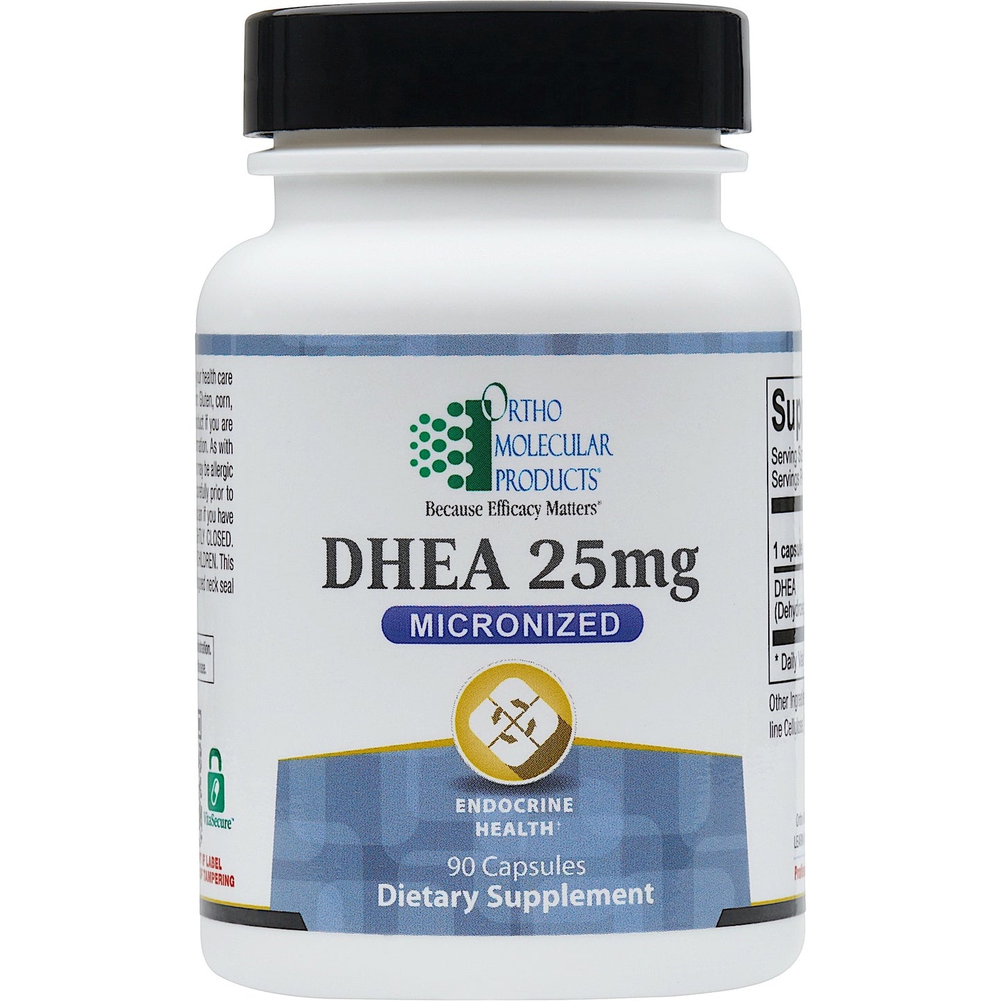 Ortho Molecular, Dhea 25 mg, 90 Capsules UPC 615033005955 | HiLife Vitamins
