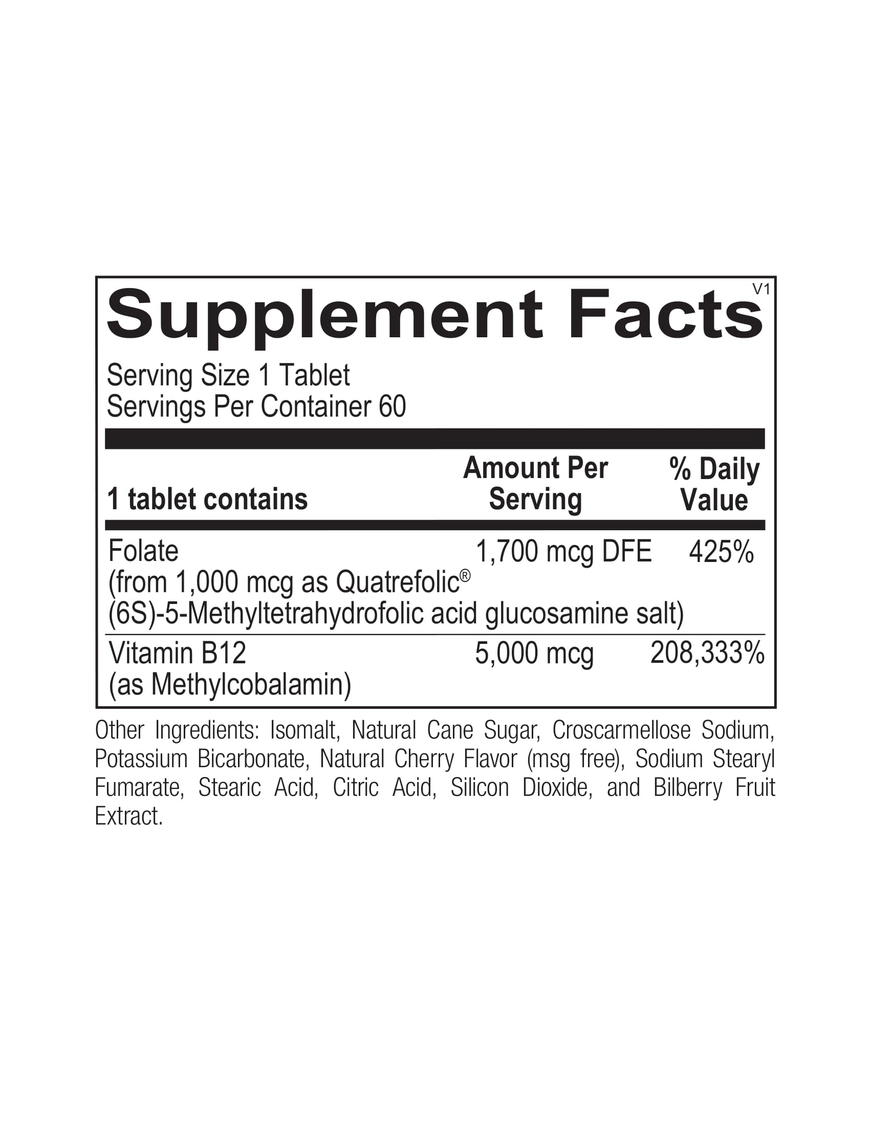 Ortho Molecular, Methyl B12, 60 Tablets UPC 615033005993 | HiLife Vitamins