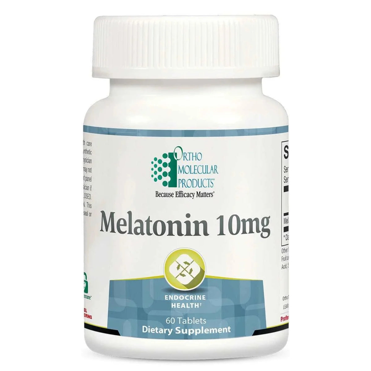 Ortho Molecular, Melatonin 10 mg, 60 Tablets UPC 615033006099 | Hilife Vitamins