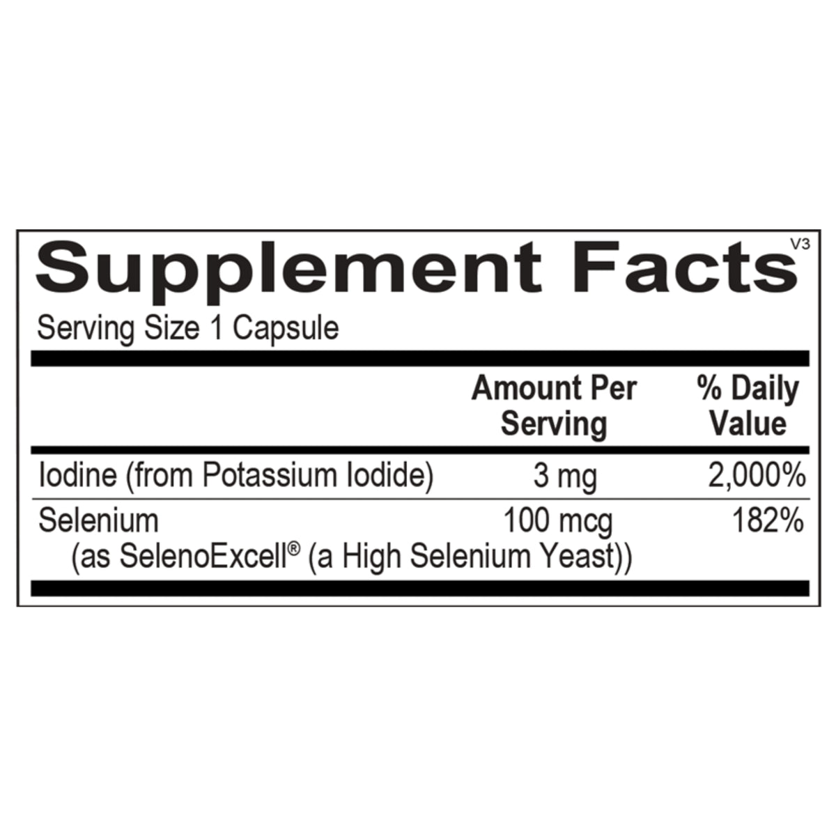 Ortho Molecular, Seleno-Iodide, 90 Capsules UPC 615033006211 | Hilife Vitamins