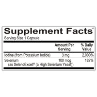 Ortho Molecular, Seleno-Iodide, 90 Capsules UPC 615033006211 | Hilife Vitamins