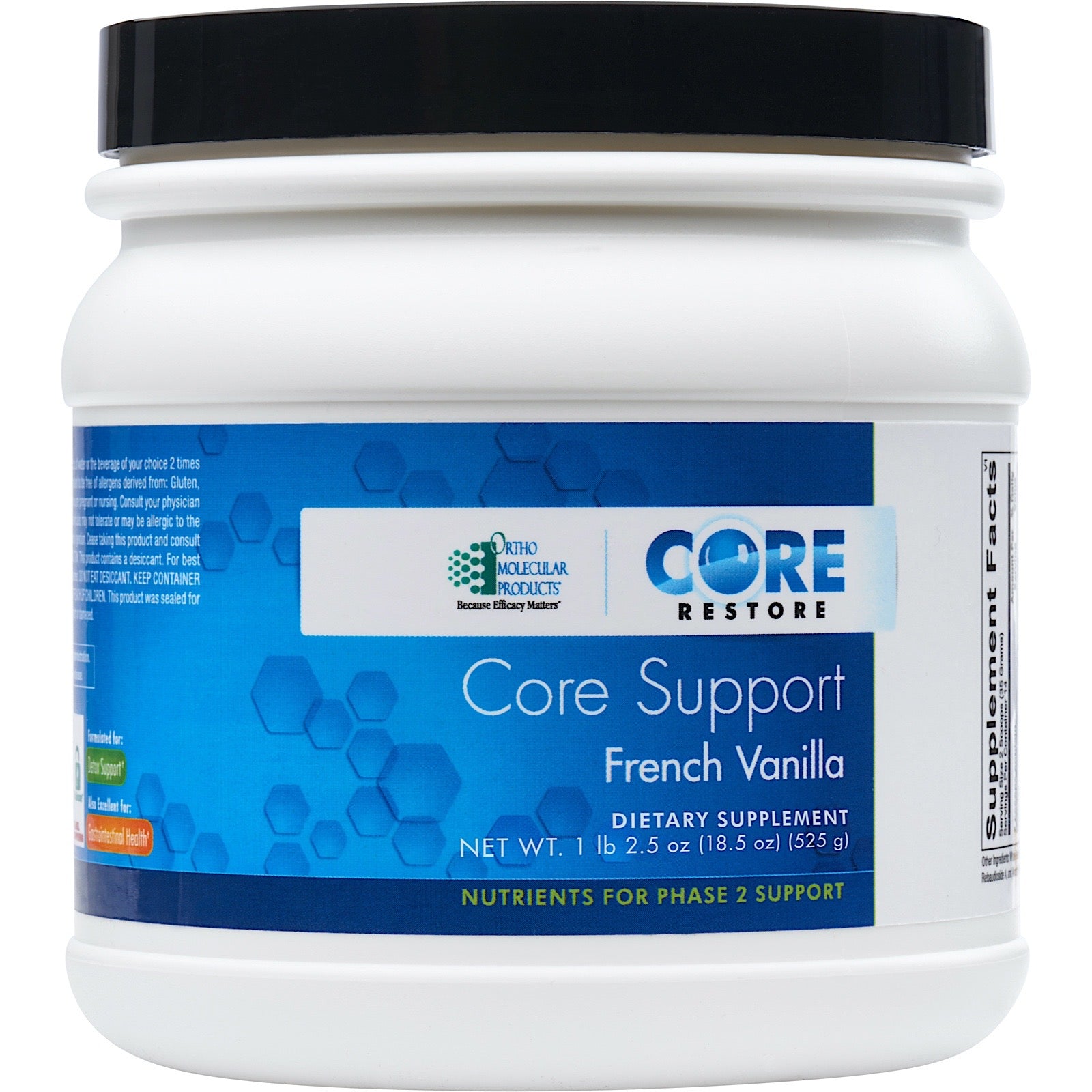 Ortho Molecular, Core Support French Vanilla, 17.03 Oz - 615033006808 | Hilife Vitamins