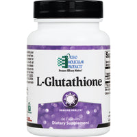 Ortho Molecular, L-Glutathione, 60 Capsules UPC 615033007188 | HiLife Vitamins