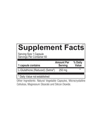 Ortho Molecular, L-Glutathione, 60 Capsules UPC 615033007188 | HiLife Vitamins