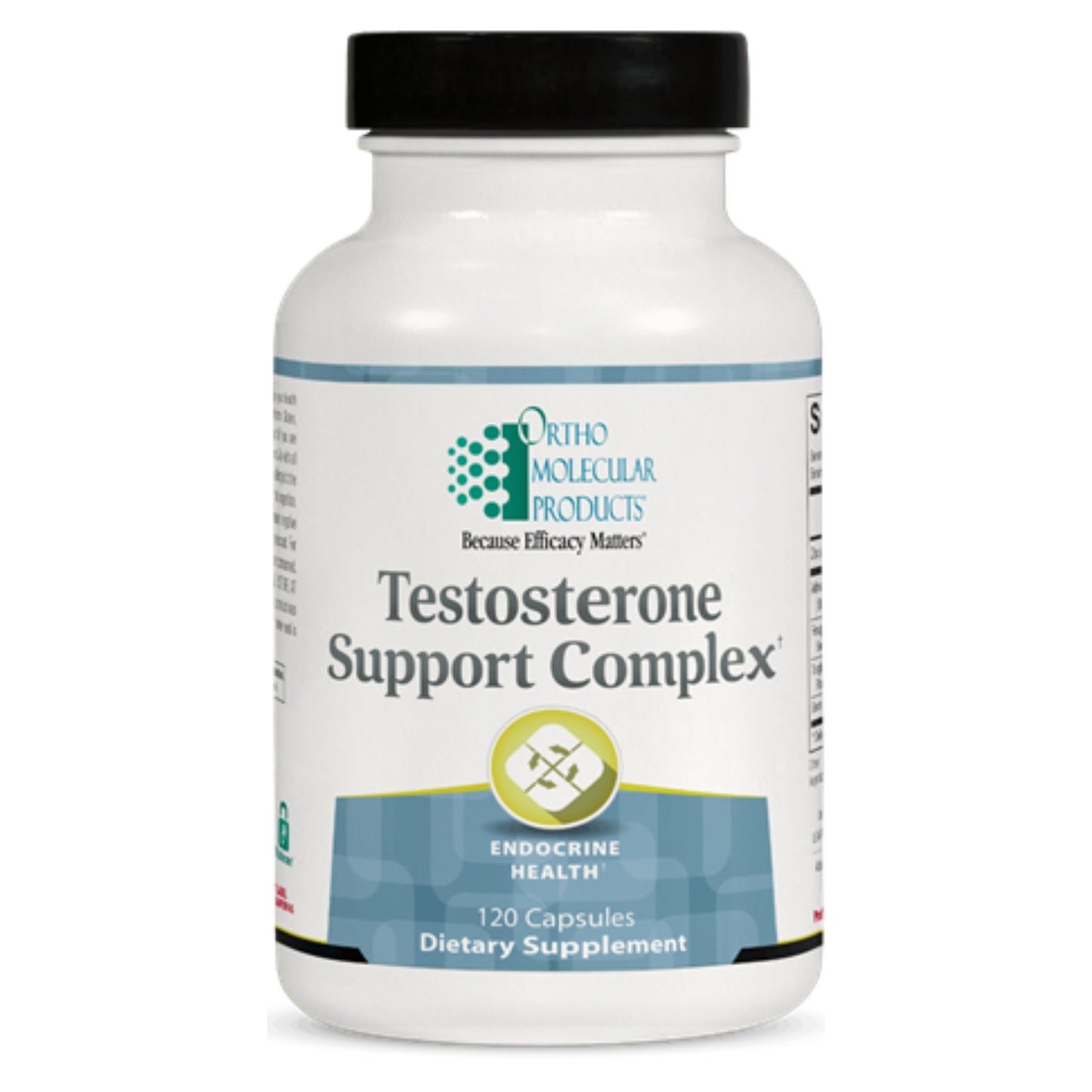 Ortho Molecular, Testosterone Support Complex, 120 Capsules UPC 615033007249 | Hilife Vitamins