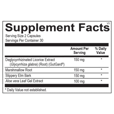 Ortho Molecular, DGL, 60 Capsules UPC 615033007386 | Hilife Vitamins