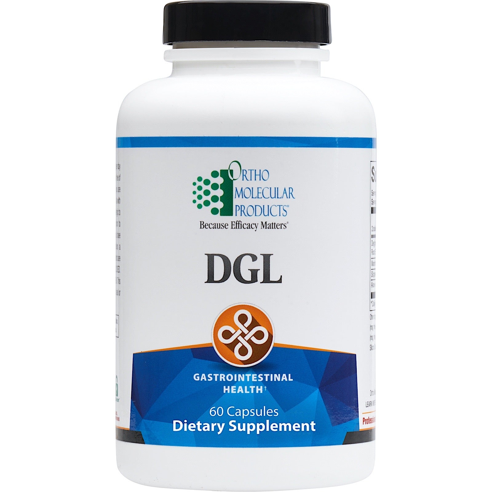 Ortho Molecular, DGL, 60 Capsules UPC 615033007386 | HiLife Vitamins