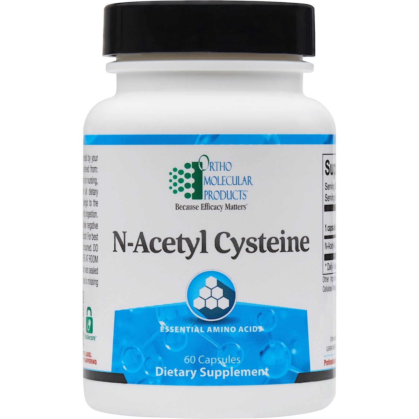 Ortho Molecular, N-Acetyl Cysteine, 60 Capsules UPC 615033007423 | HiLife Vitamins