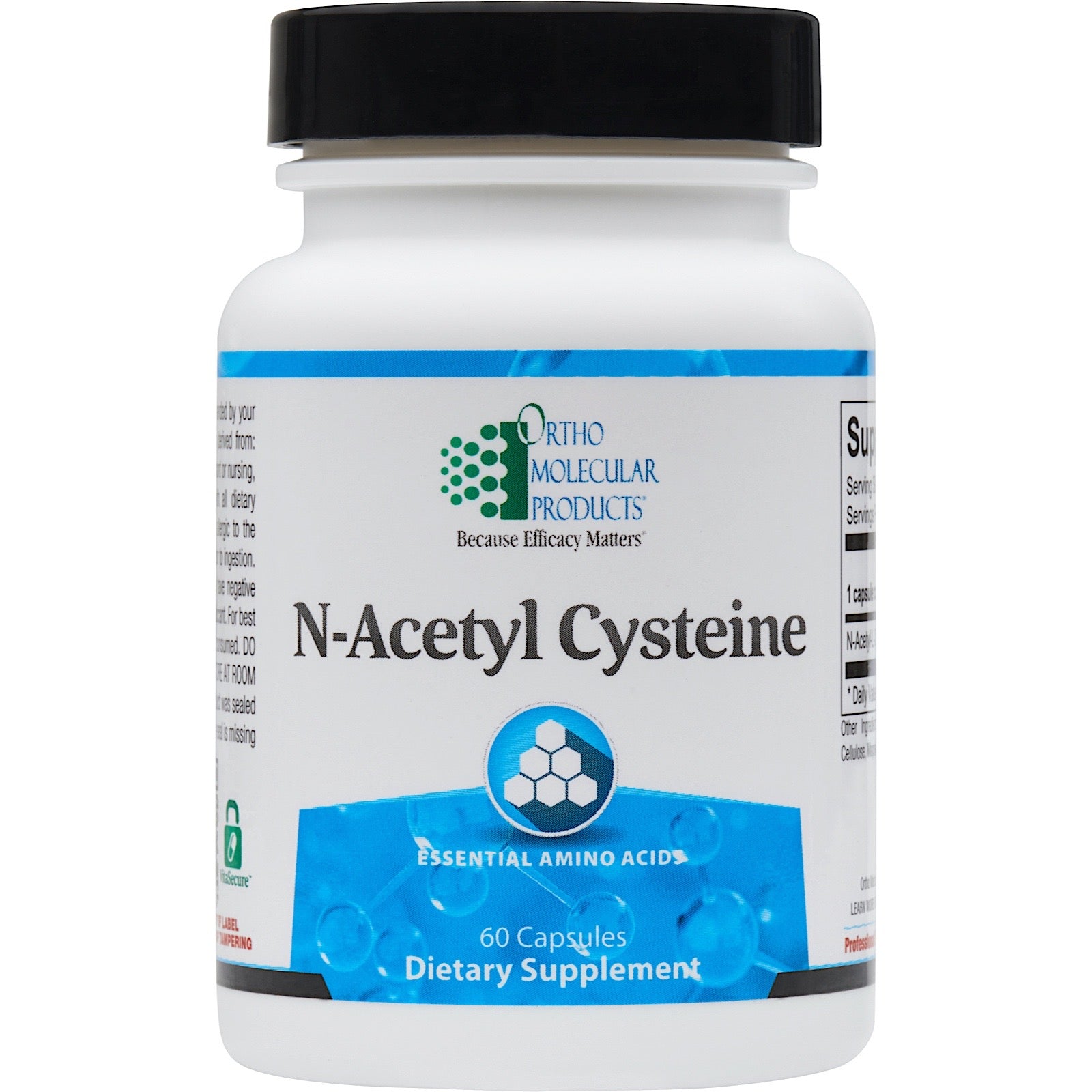 Ortho Molecular, N-Acetyl Cysteine, 60 Capsules UPC 615033007423 | HiLife Vitamins