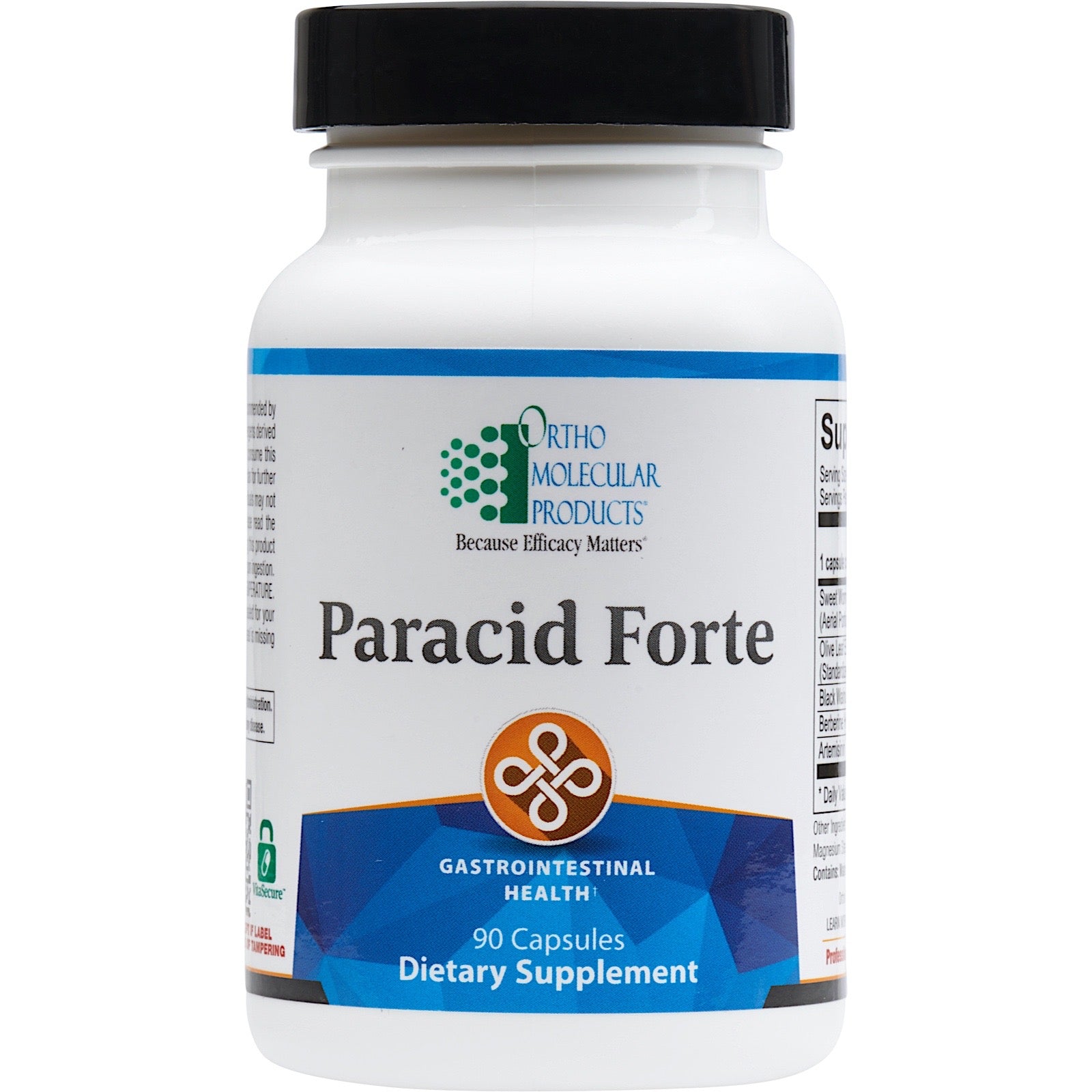 Ortho Molecular, Paracid Forte, 90 Capsules UPC 615033008147 | HiLife Vitamins