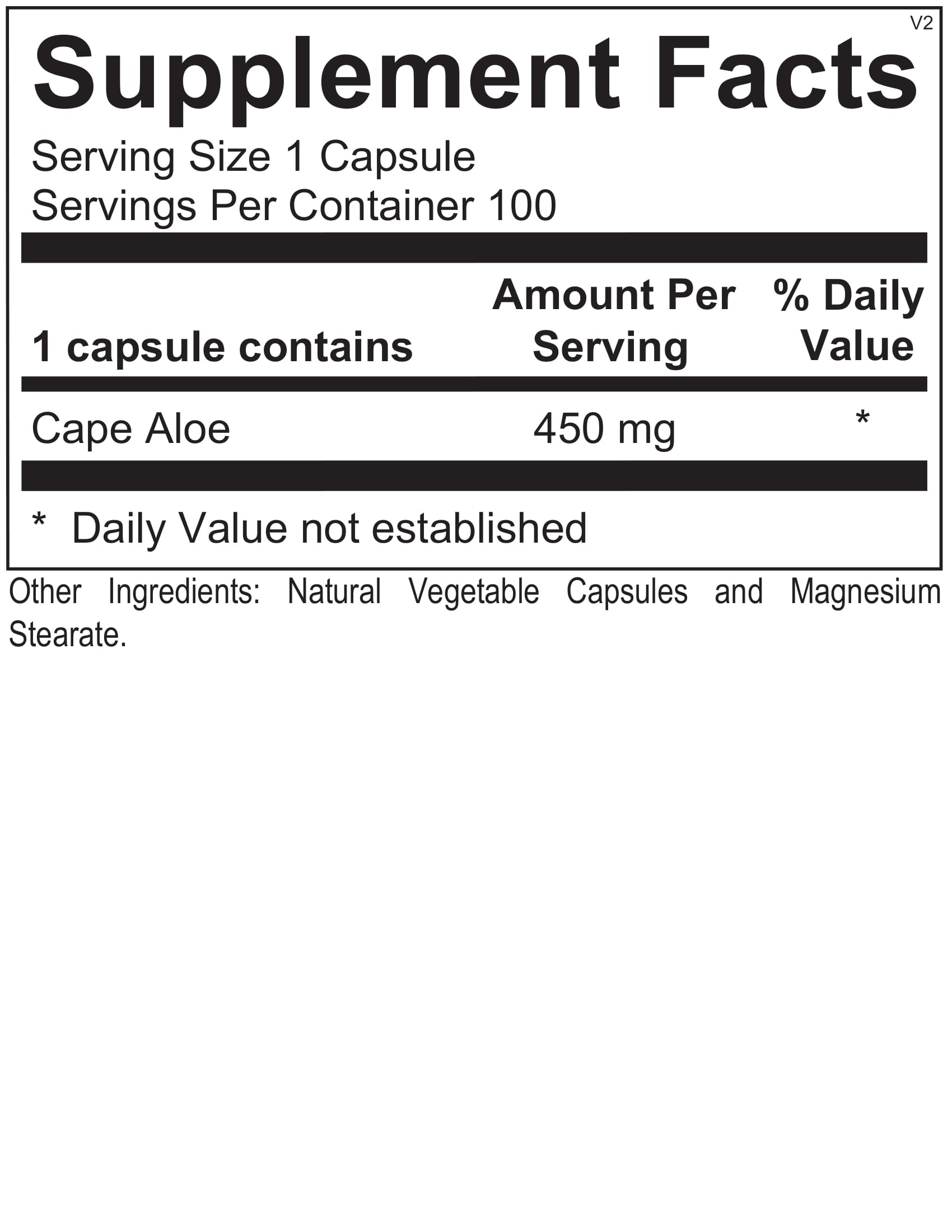 Ortho Molecular, Super Aloe 450, 100 Capsules UPC 615033008208 | HiLife Vitamins