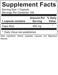 Ortho Molecular, Super Aloe 450, 100 Capsules UPC 615033008208 | HiLife Vitamins
