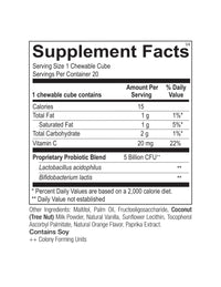 Ortho Molecular, Flora Bites. Orange Flavor, 20 Chewables UPC 615033008536 | HiLife Vitamins