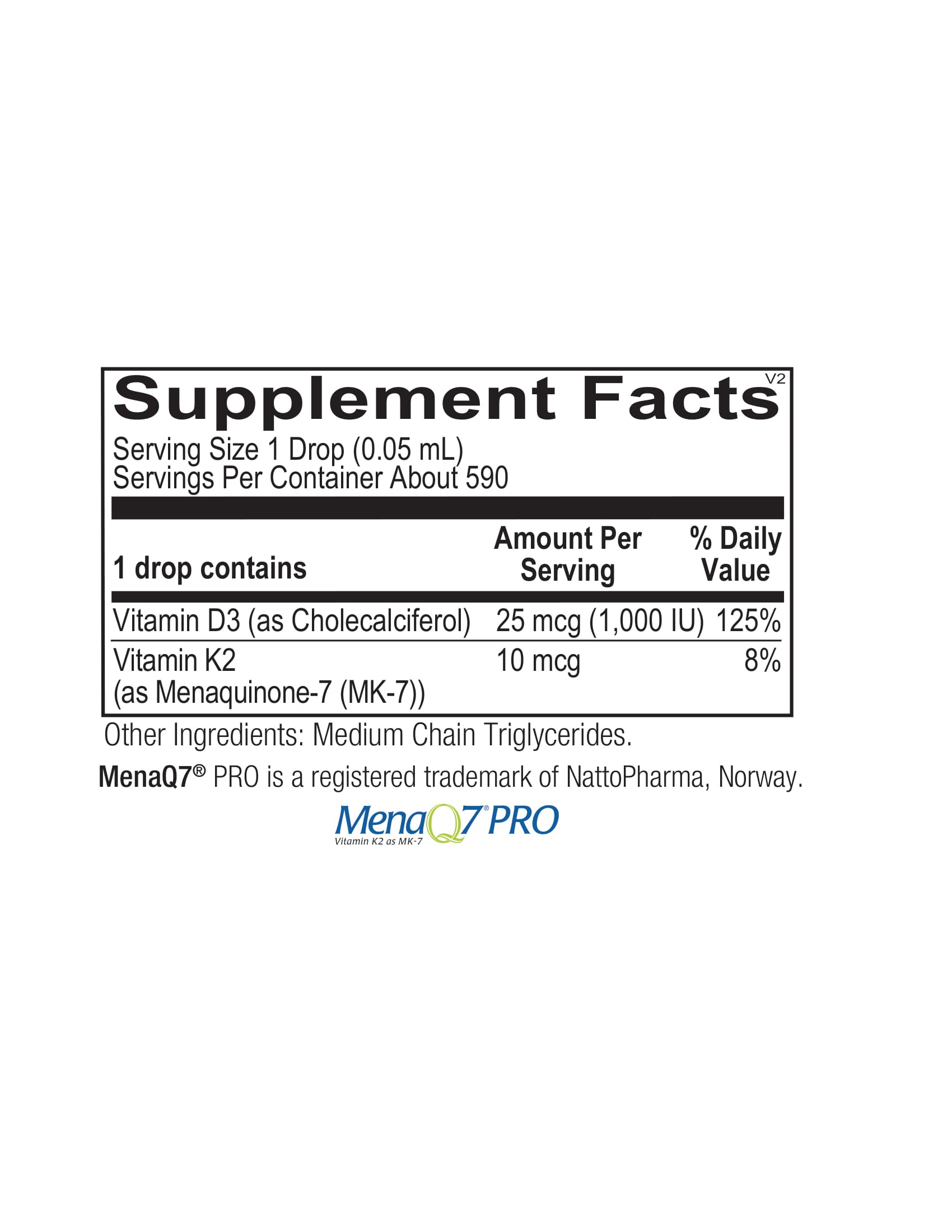 Ortho Molecular, Liquid Vitamin D3 with K2, 1 Oz UPC 615033008703 | HiLife Vitamins