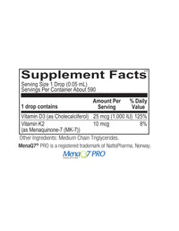 Ortho Molecular, Liquid Vitamin D3 with K2, 1 Oz UPC 615033008703 | HiLife Vitamins