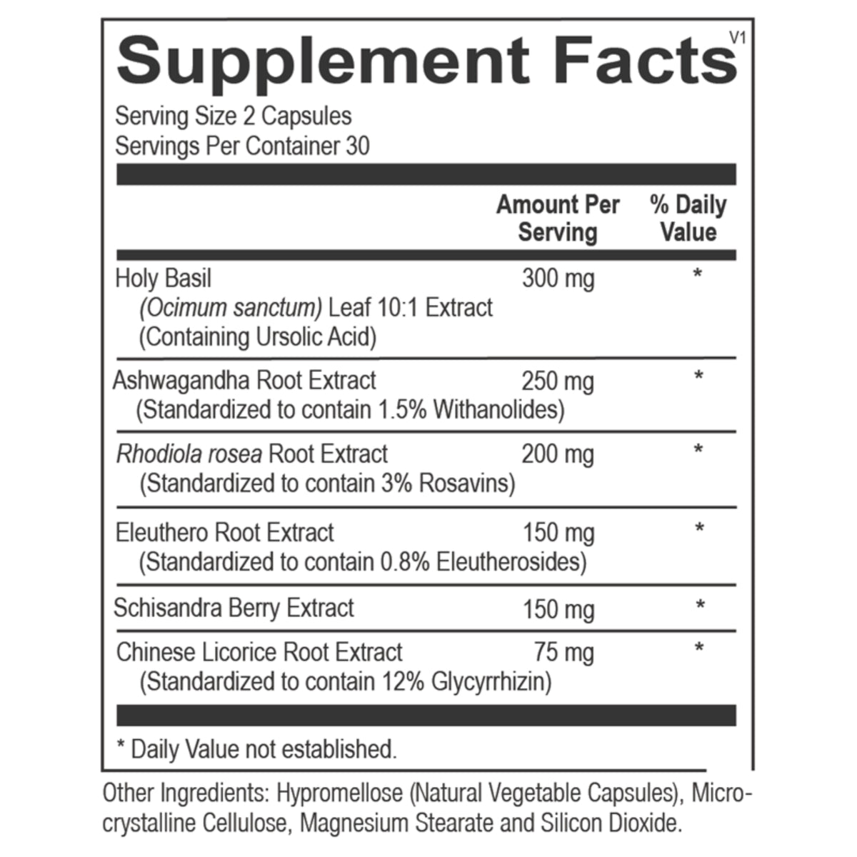 Ortho Molecular, TruAdapt, 60 Capsules UPC 615033009076 | Hilife Vitamins