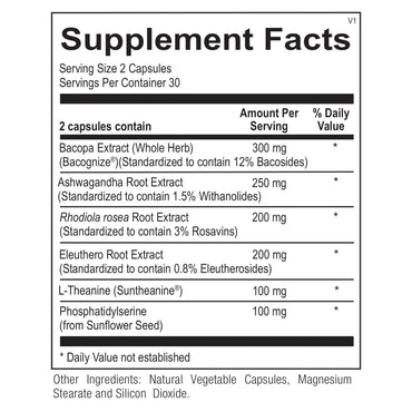 Ortho Molecular, NuAdapt, 60 Capsules UPC 615033009090 | Hilife Vitamins