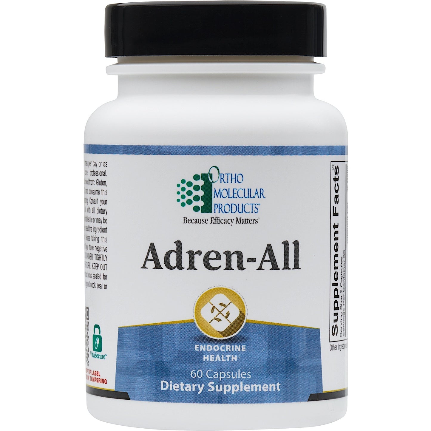 Ortho Molecular, ADREN-ALL, 60 Capsules UPC 615033009175 | HiLife Vitamins