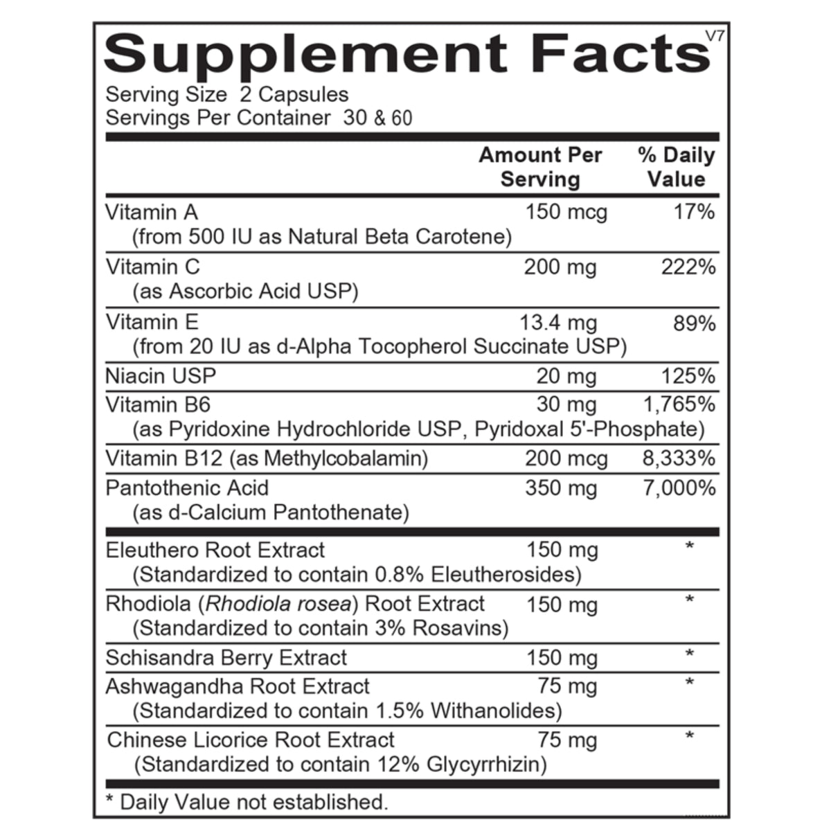Ortho Molecular, Adapten-All, 60 Capsules UPC 615033009182 | Hilife Vitamins