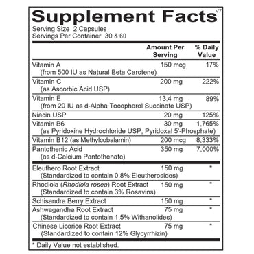Ortho Molecular, Adapten-All, 60 Capsules UPC 615033009182 | Hilife Vitamins