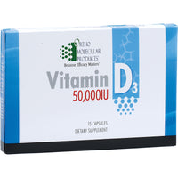 Ortho Molecular, Vitamin D3 50000 IU 1 Box, 15 Capsules UPC 615033011031 | HiLife Vitamins