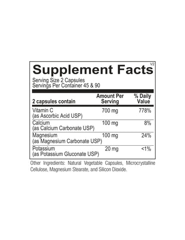 Ortho Molecular, Buffered C, 180 Capsules UPC 615033011123 | HiLife Vitamins