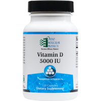 Ortho Molecular, Vitamin D 5000 IU, 120 Capsules UPC 615033011161 | HiLife Vitamins