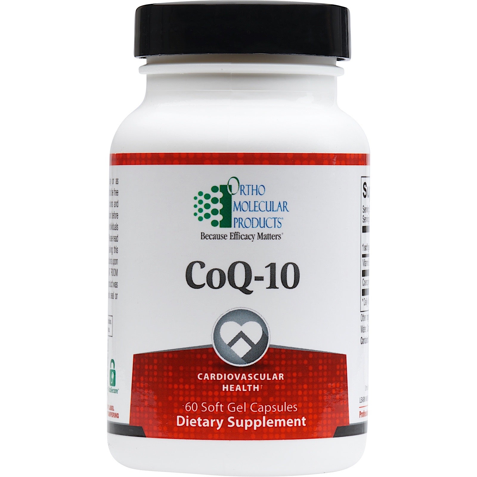 Ortho Molecular, COQ-10, 60 Softgel Capsules UPC 615033011208 | HiLife Vitamins